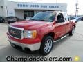 2008 Fire Red GMC Sierra 1500 SLE Crew Cab  photo #1