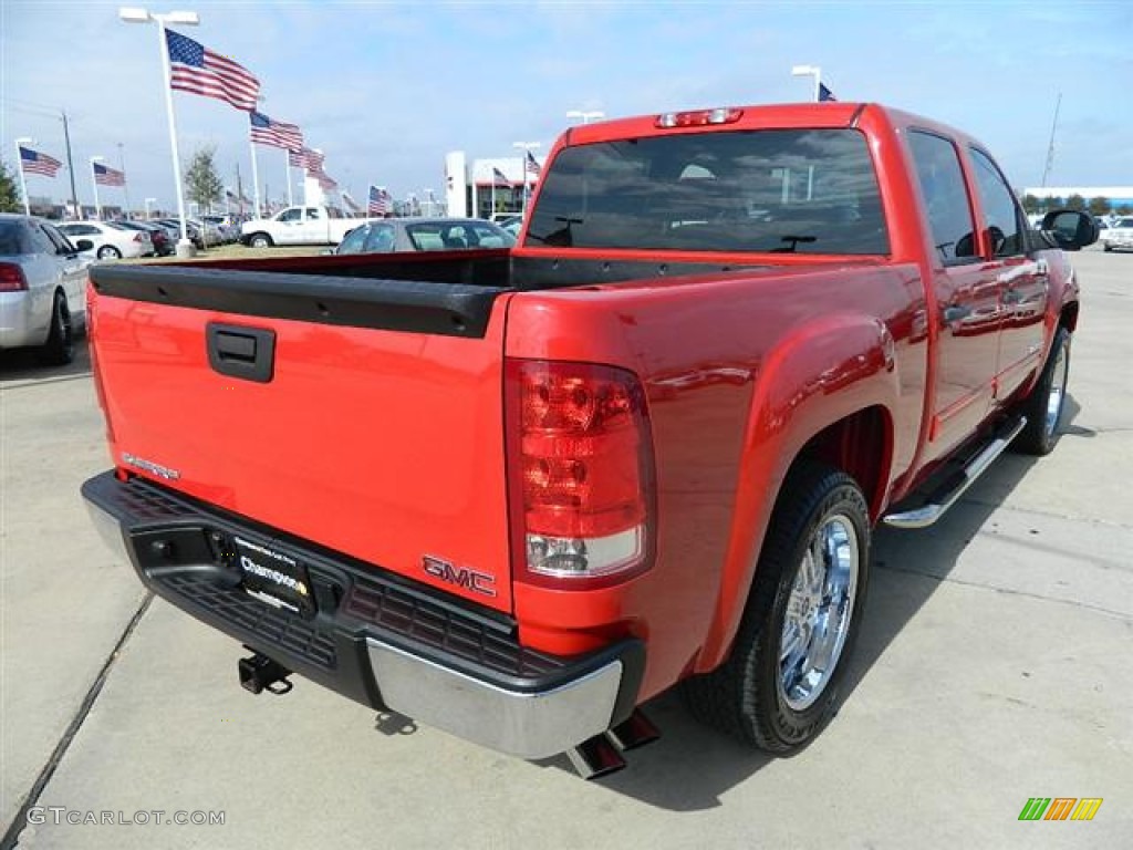 2008 Sierra 1500 SLE Crew Cab - Fire Red / Dark Titanium photo #5