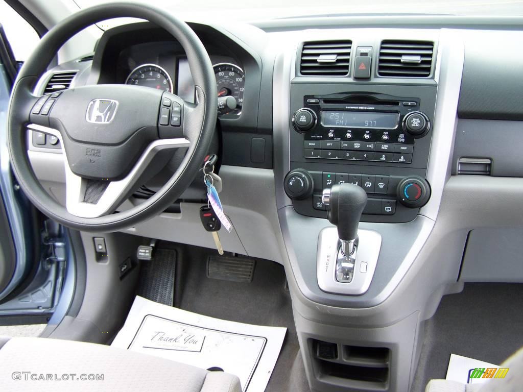 2008 CR-V EX 4WD - Glacier Blue Metallic / Gray photo #14