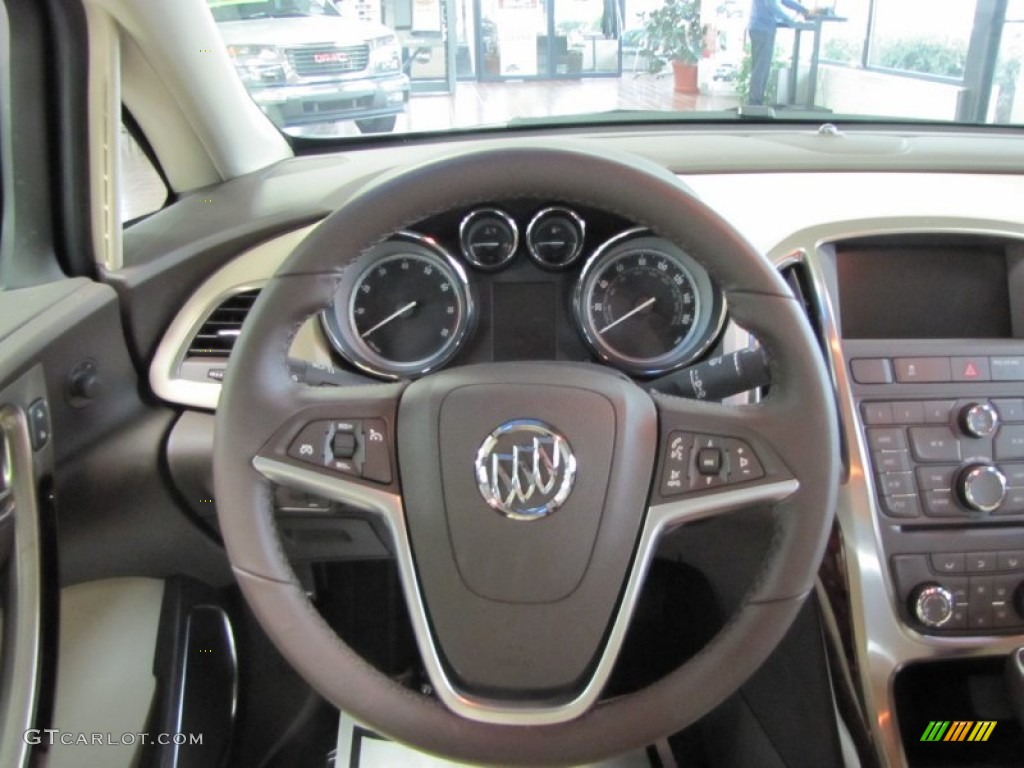 2012 Buick Verano FWD Cashmere Steering Wheel Photo #59958267