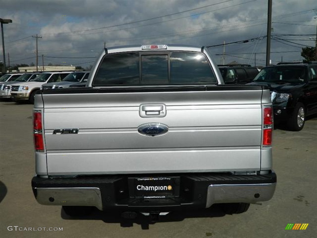 2012 F150 Lariat SuperCrew - Ingot Silver Metallic / Black photo #6