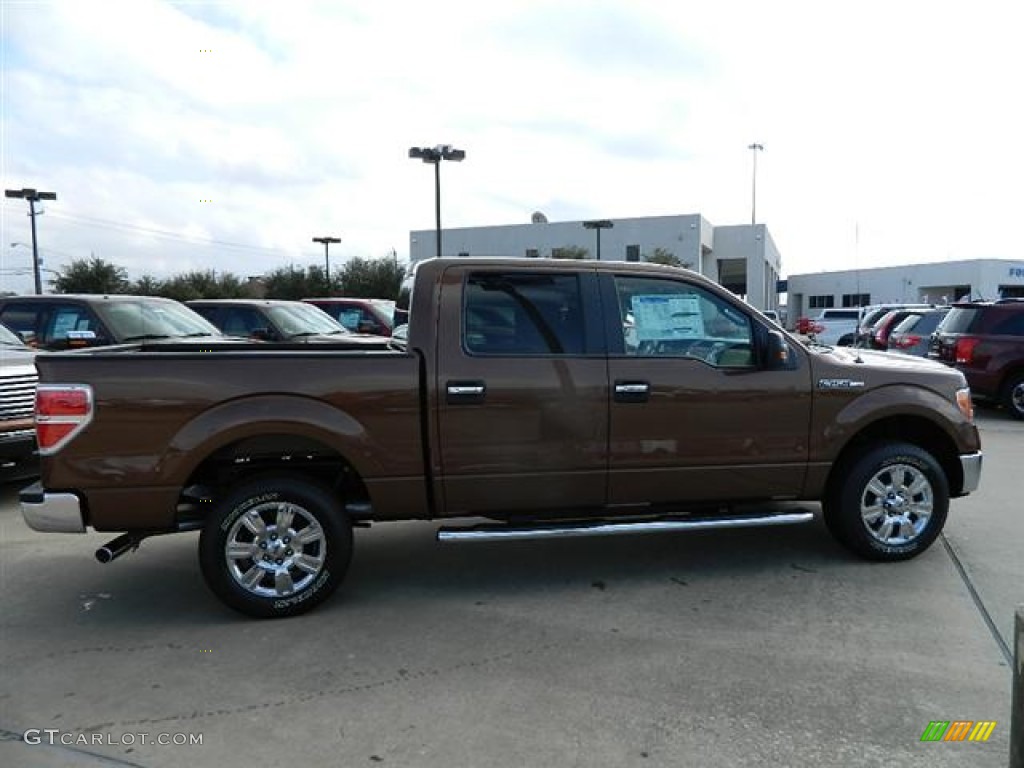 2012 F150 XLT SuperCrew - Golden Bronze Metallic / Pale Adobe photo #4