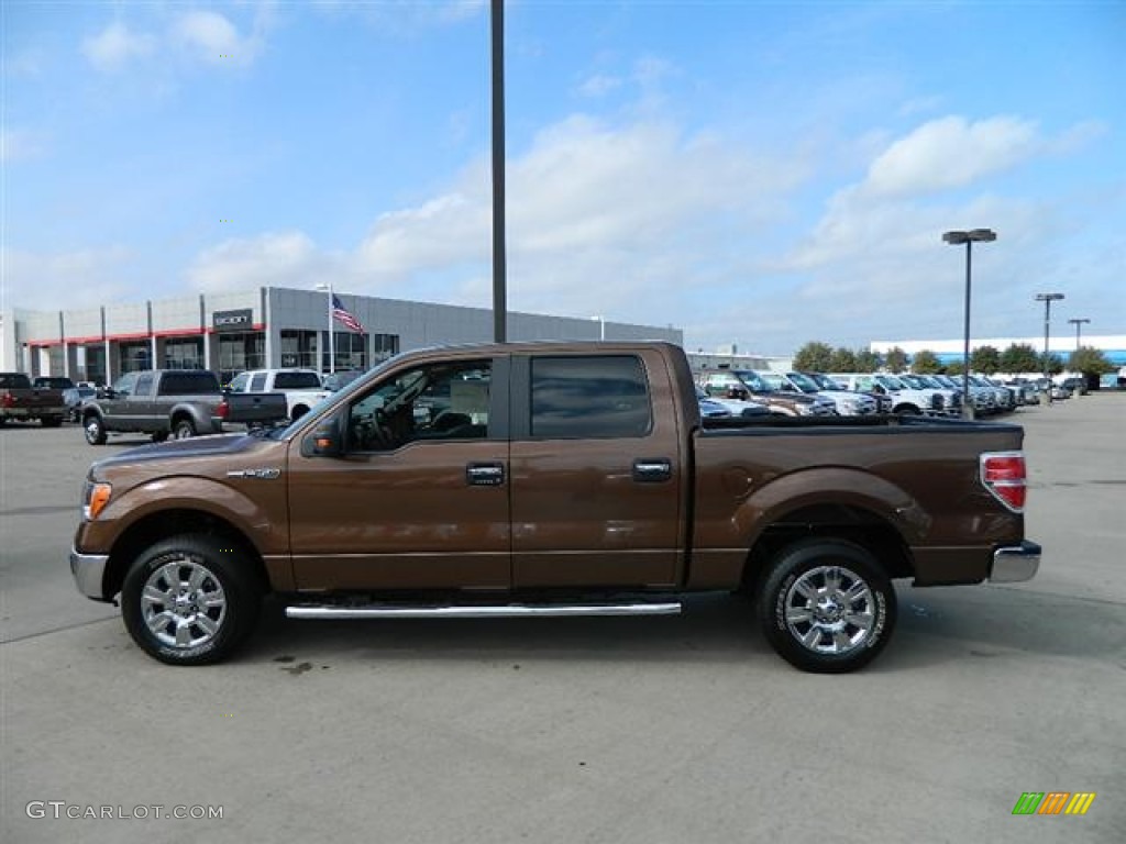 2012 F150 XLT SuperCrew - Golden Bronze Metallic / Pale Adobe photo #8