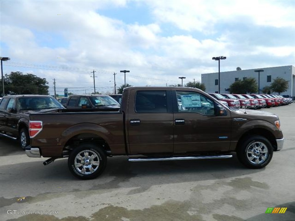 2012 F150 XLT SuperCrew - Golden Bronze Metallic / Pale Adobe photo #4