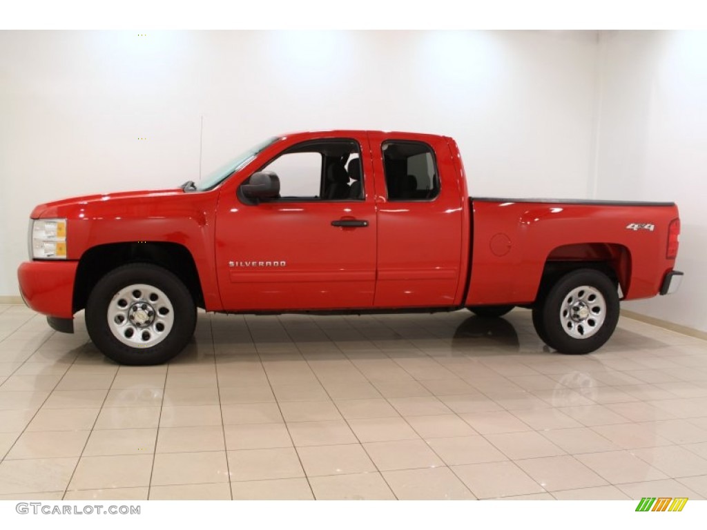 Victory Red 2011 Chevrolet Silverado 1500 LT Extended Cab 4x4 Exterior Photo #59960760