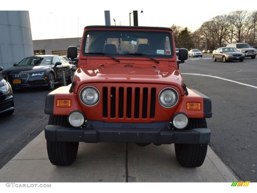 2006 Wrangler Unlimited Rubicon 4x4 - Impact Orange / Dark Slate Gray photo #2