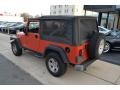 2006 Impact Orange Jeep Wrangler Unlimited Rubicon 4x4  photo #3