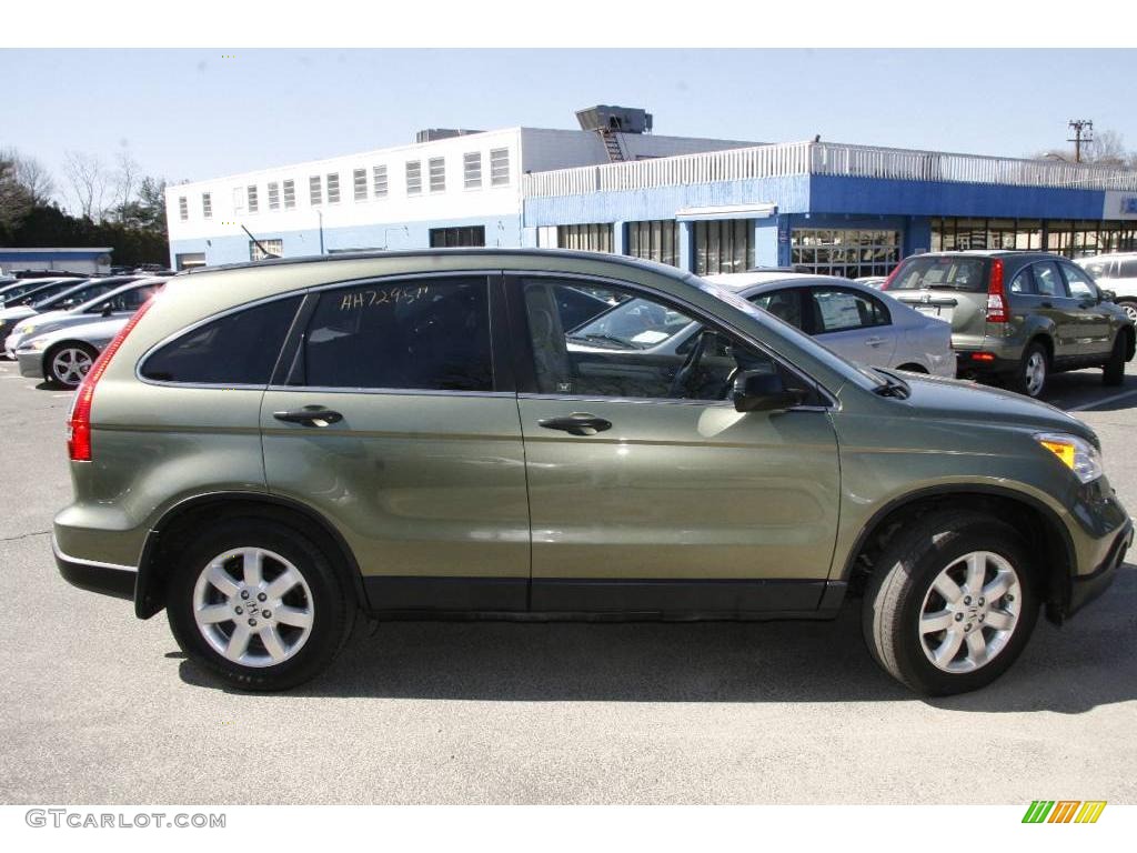 2008 CR-V EX 4WD - Green Tea Metallic / Ivory photo #4