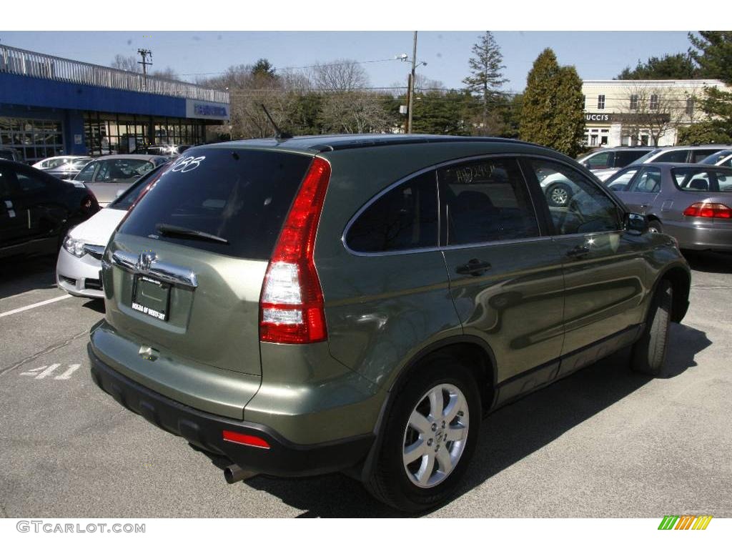 2008 CR-V EX 4WD - Green Tea Metallic / Ivory photo #5