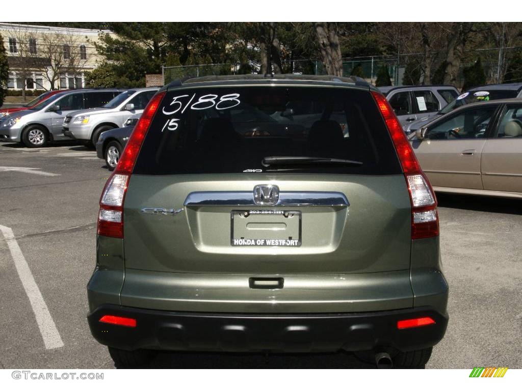 2008 CR-V EX 4WD - Green Tea Metallic / Ivory photo #6