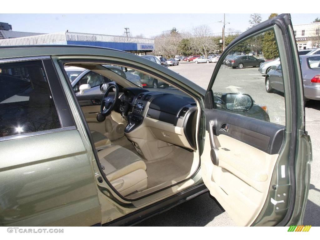 2008 CR-V EX 4WD - Green Tea Metallic / Ivory photo #11