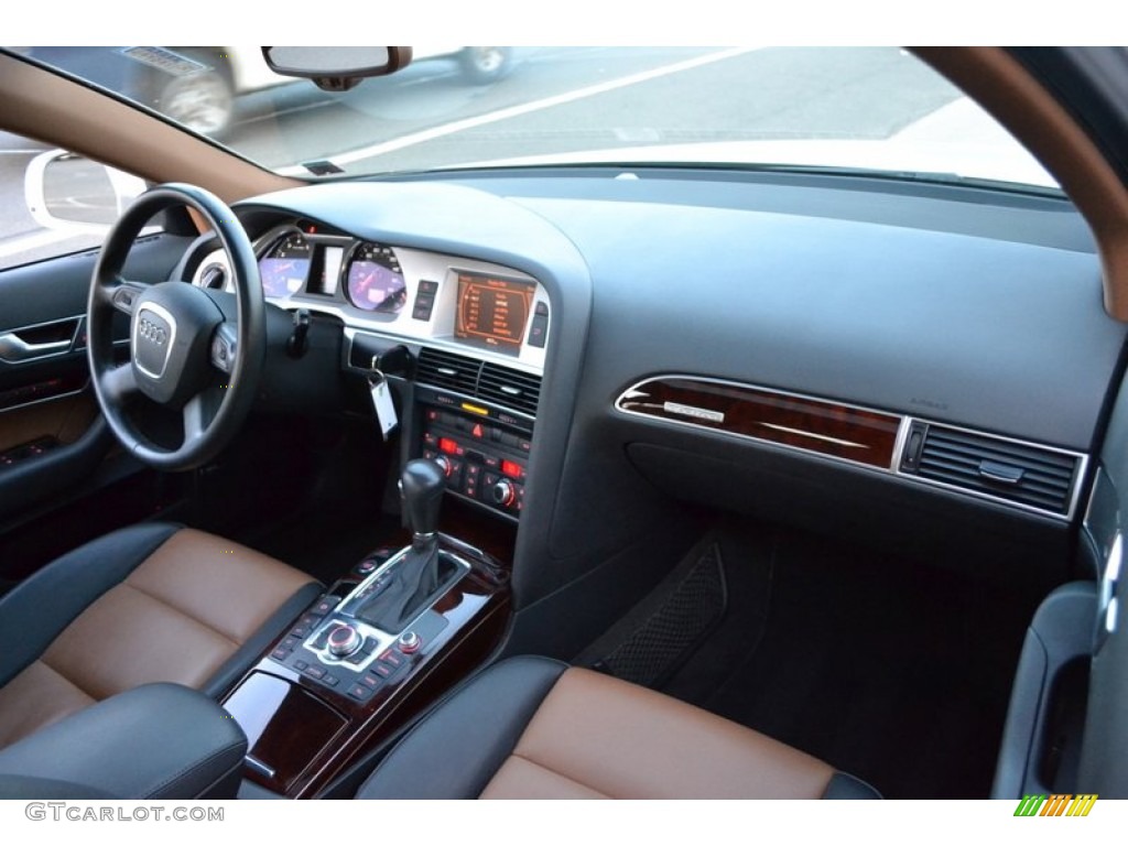 2009 Audi A6 3.0T quattro Sedan Amaretto/Black Dashboard Photo #59961381
