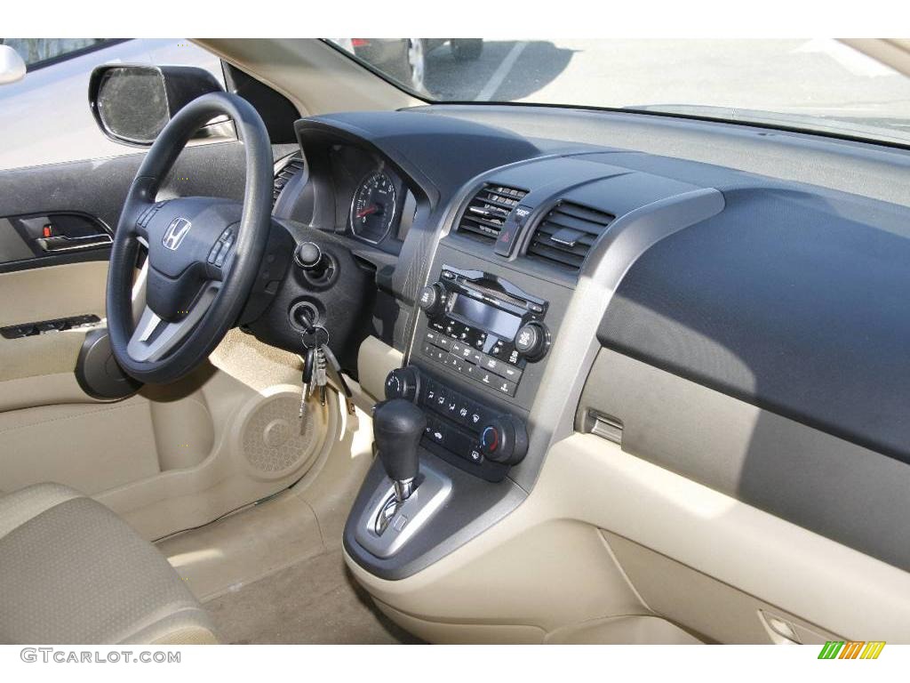 2008 CR-V EX 4WD - Green Tea Metallic / Ivory photo #12