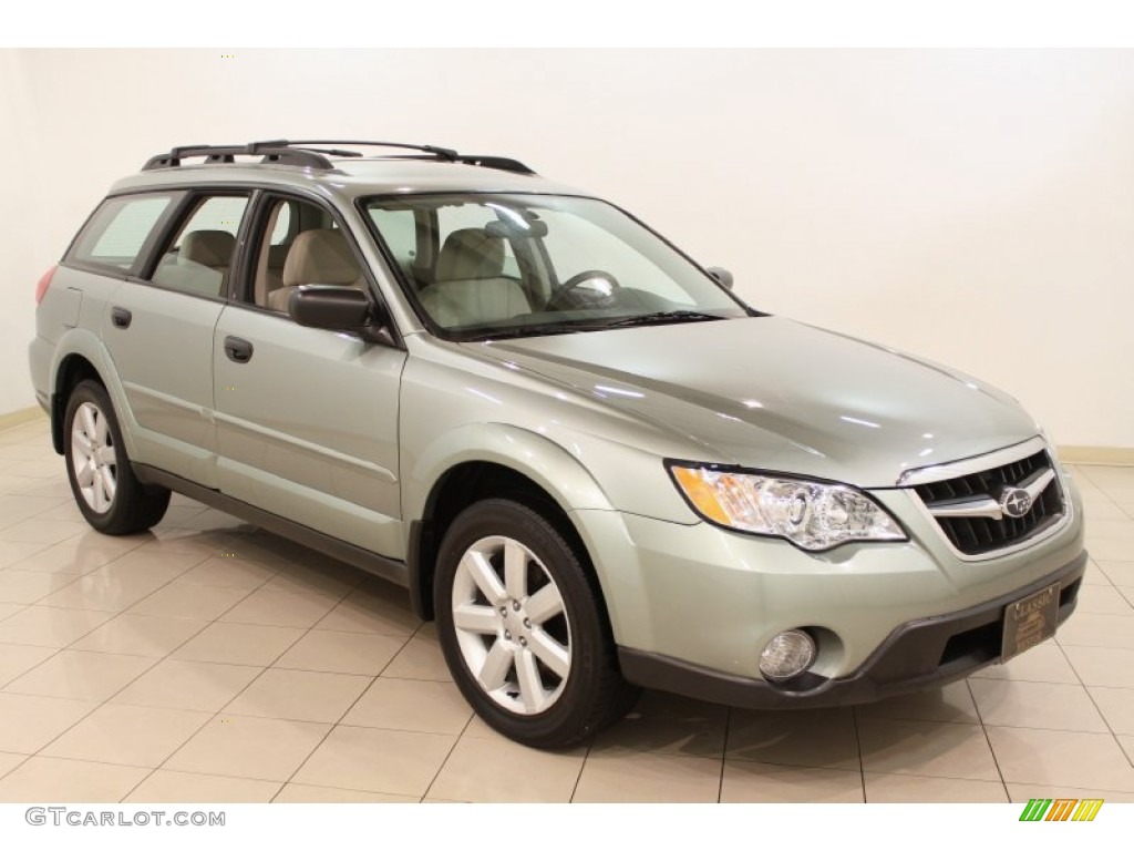2009 Outback 2.5i Special Edition Wagon - Seacrest Green Metallic / Warm Ivory photo #1