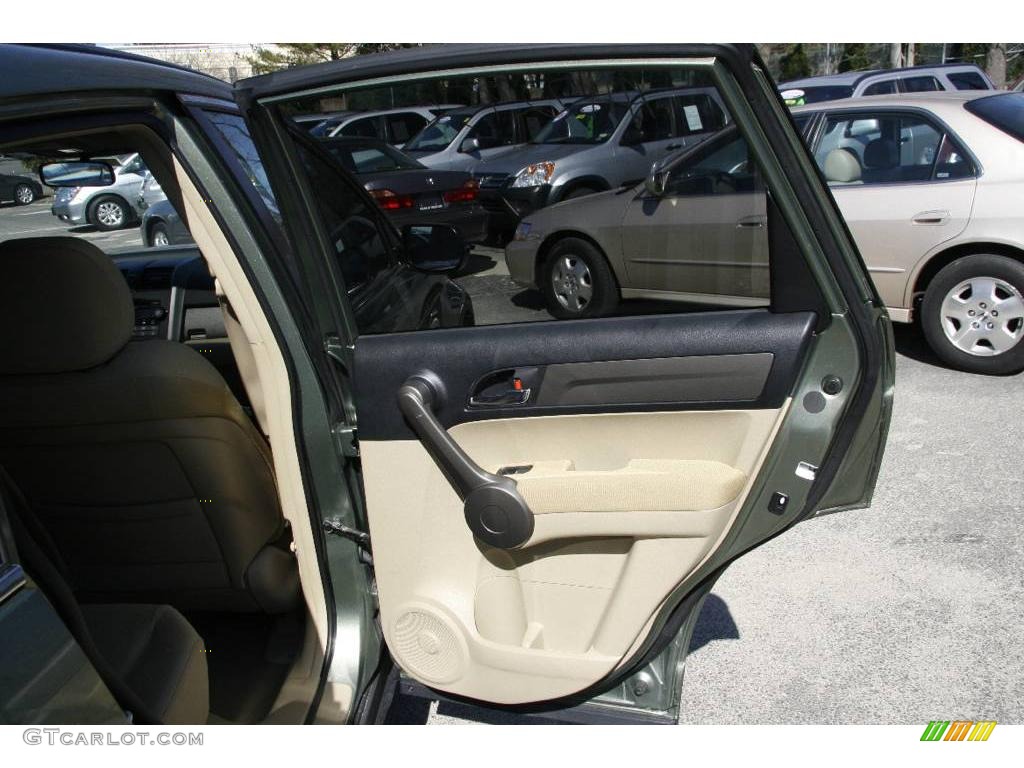 2008 CR-V EX 4WD - Green Tea Metallic / Ivory photo #15