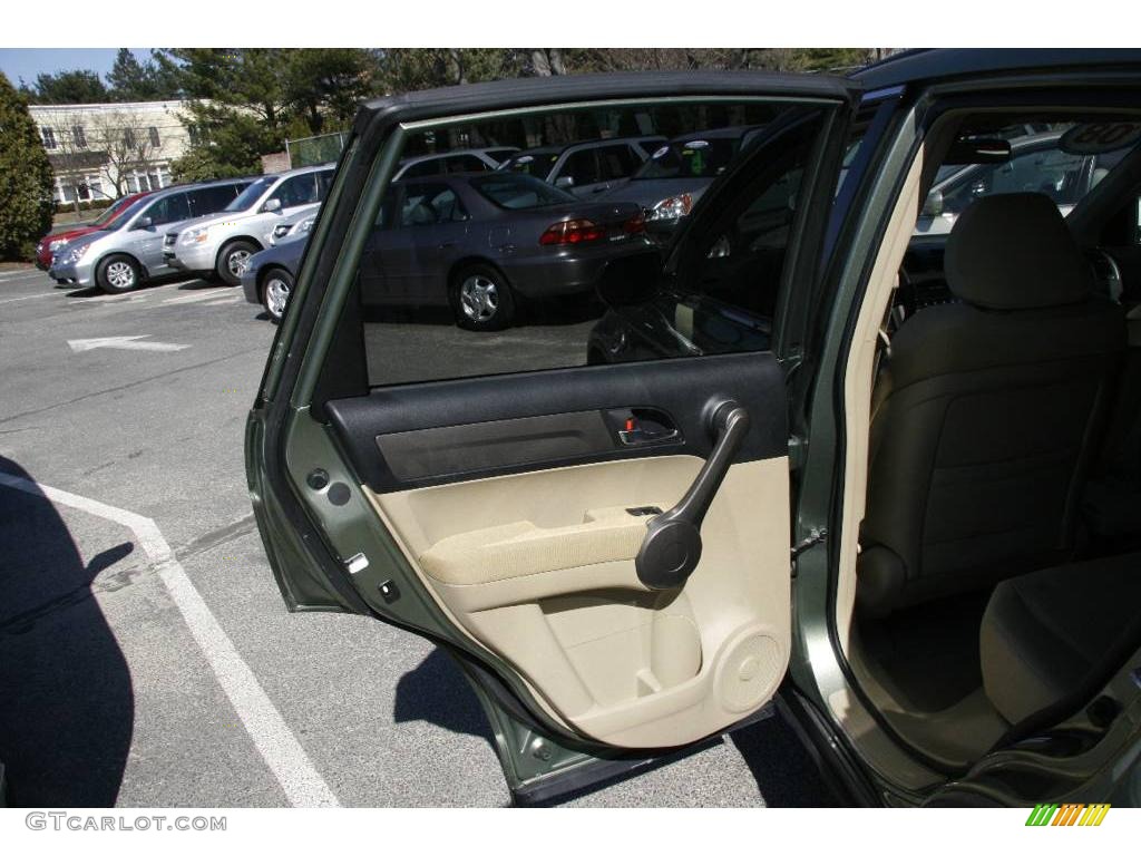 2008 CR-V EX 4WD - Green Tea Metallic / Ivory photo #16