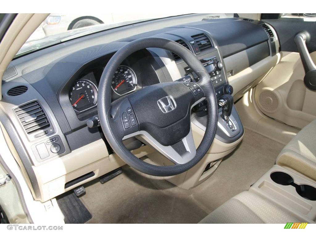 2008 CR-V EX 4WD - Green Tea Metallic / Ivory photo #18
