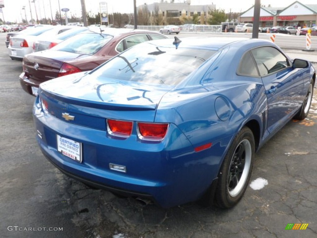 2010 Camaro LS Coupe - Aqua Blue Metallic / Black photo #2