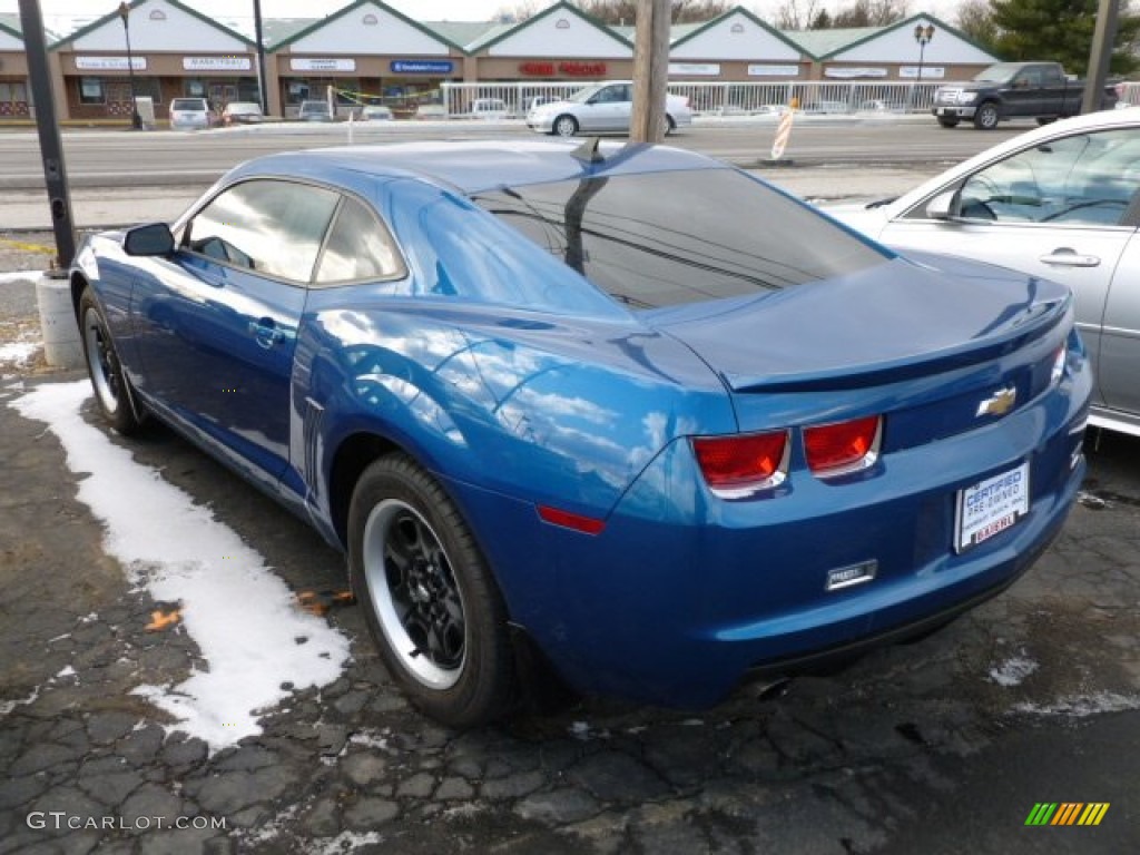 2010 Camaro LS Coupe - Aqua Blue Metallic / Black photo #3