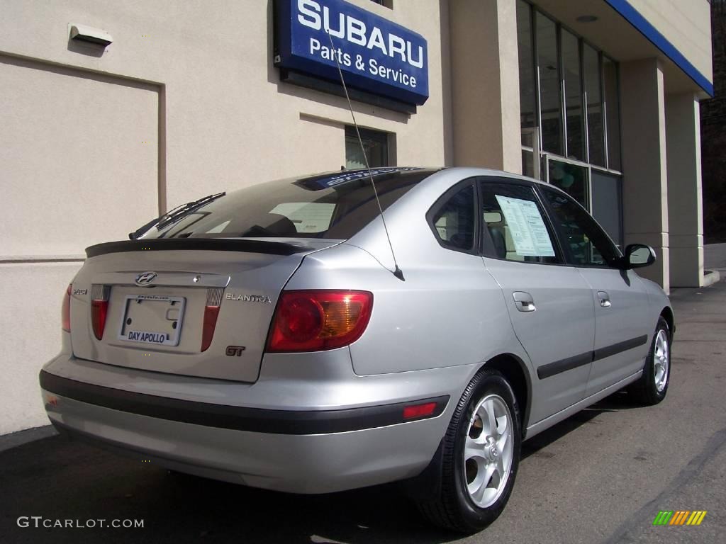 2002 Elantra GT Hatchback - Silver Pewter / Dark Gray photo #3