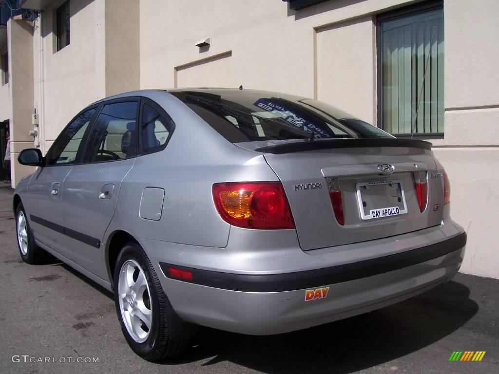 2002 Elantra GT Hatchback - Silver Pewter / Dark Gray photo #4