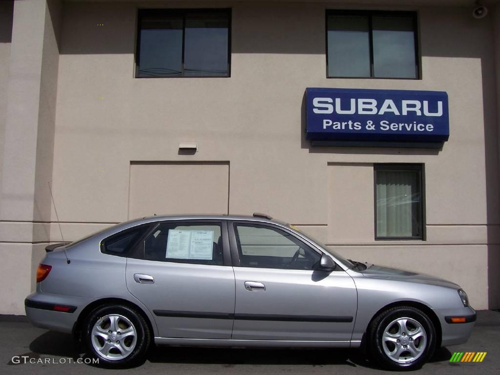 2002 Elantra GT Hatchback - Silver Pewter / Dark Gray photo #5