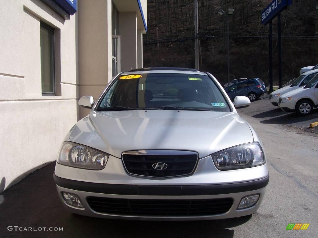 2002 Elantra GT Hatchback - Silver Pewter / Dark Gray photo #7