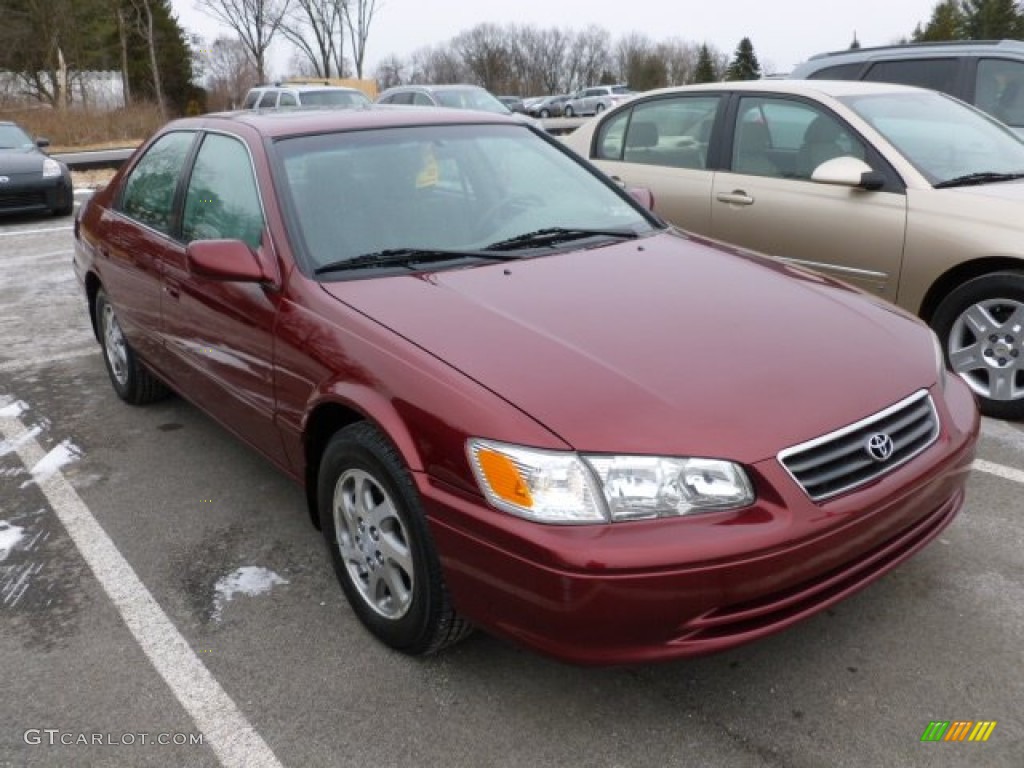 2001 Camry LE - Vintage Red Pearl / Oak photo #1