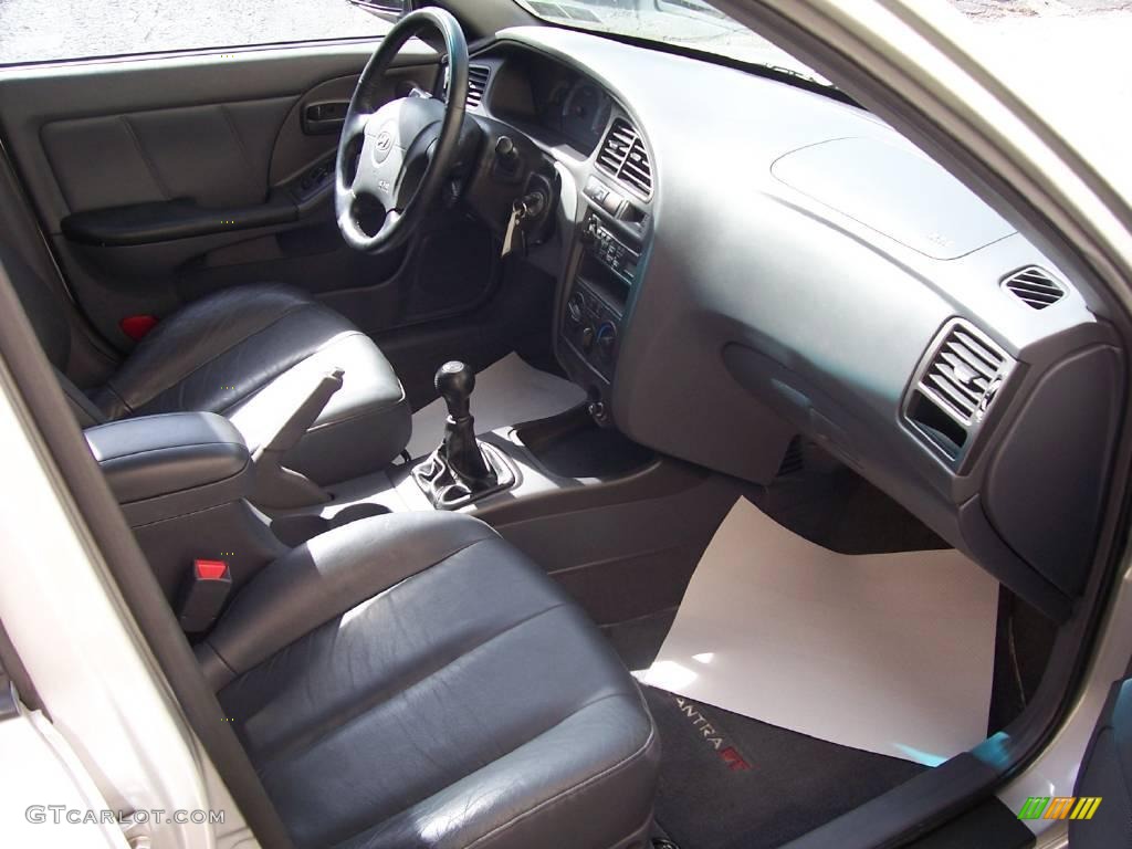 2002 Elantra GT Hatchback - Silver Pewter / Dark Gray photo #13