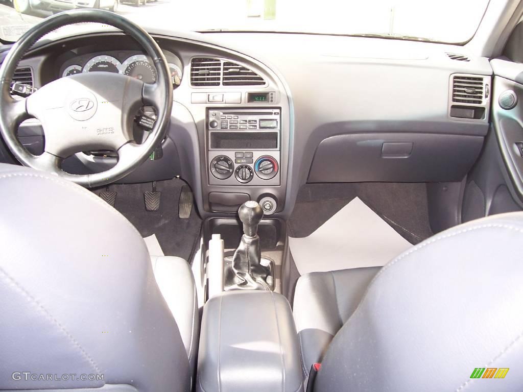 2002 Elantra GT Hatchback - Silver Pewter / Dark Gray photo #14