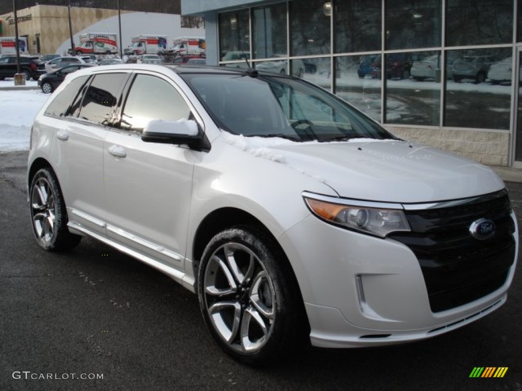 2012 Edge Sport AWD - White Platinum Metallic Tri-Coat / Charcoal Black/Silver Smoke Metallic photo #2