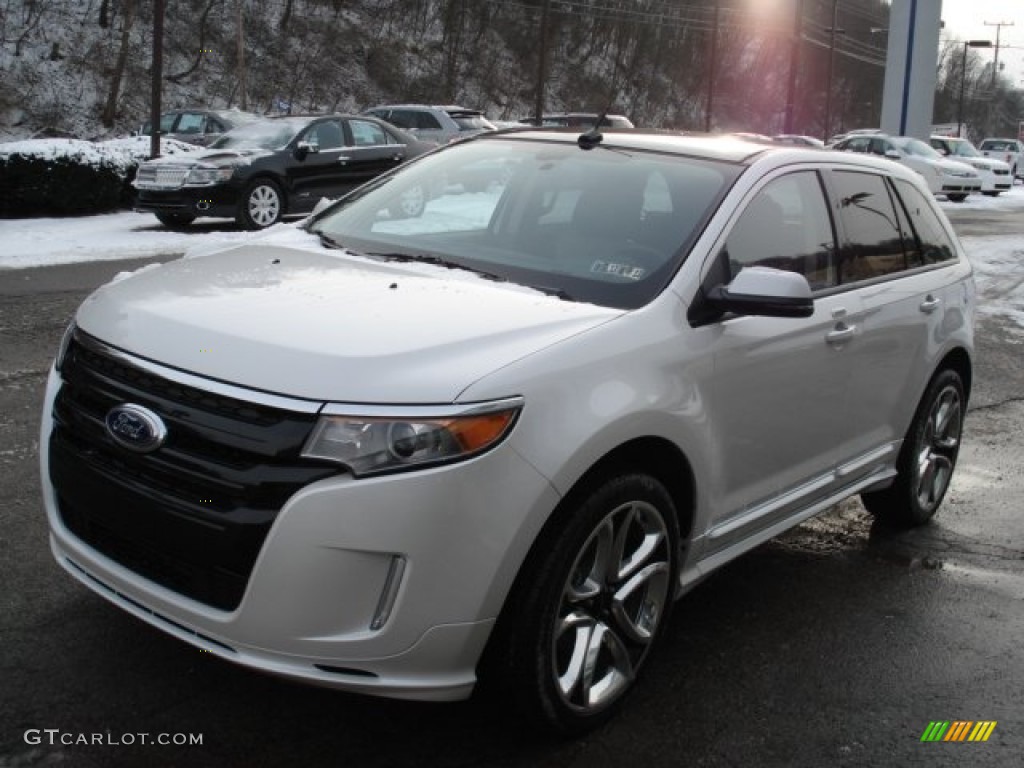 2012 Edge Sport AWD - White Platinum Metallic Tri-Coat / Charcoal Black/Silver Smoke Metallic photo #4
