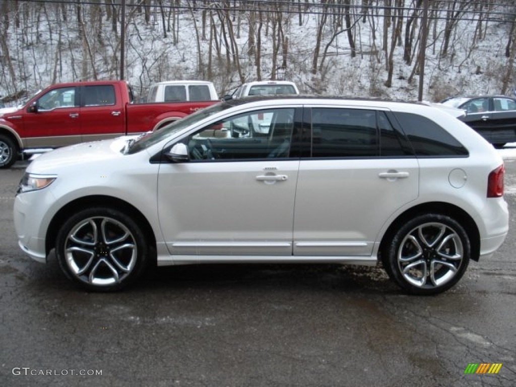 2012 Edge Sport AWD - White Platinum Metallic Tri-Coat / Charcoal Black/Silver Smoke Metallic photo #5