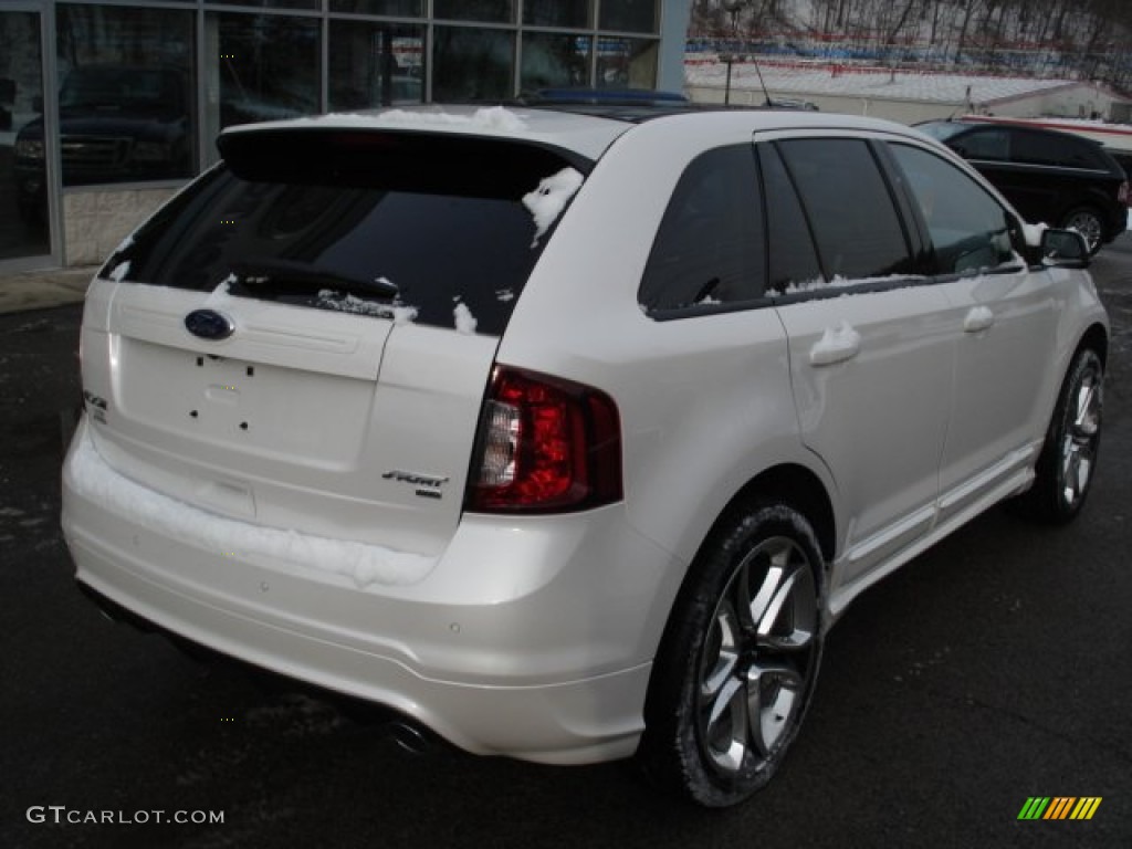 2012 Edge Sport AWD - White Platinum Metallic Tri-Coat / Charcoal Black/Silver Smoke Metallic photo #8