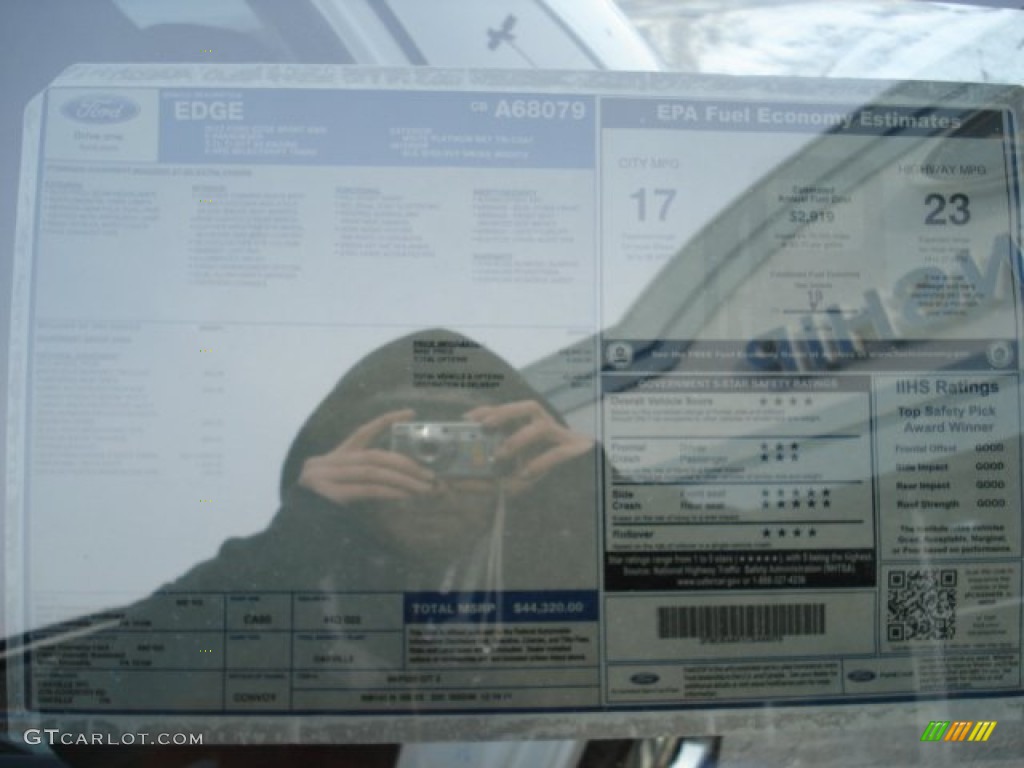 2012 Edge Sport AWD - White Platinum Metallic Tri-Coat / Charcoal Black/Silver Smoke Metallic photo #19