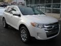 2012 White Platinum Metallic Tri-Coat Ford Edge SEL  photo #2