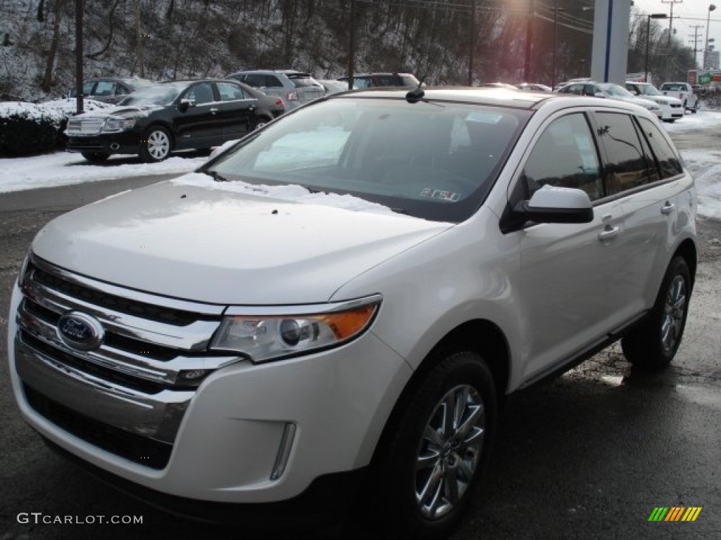 2012 Edge SEL - White Platinum Metallic Tri-Coat / Medium Light Stone photo #4