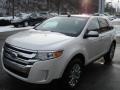 2012 White Platinum Metallic Tri-Coat Ford Edge SEL  photo #4