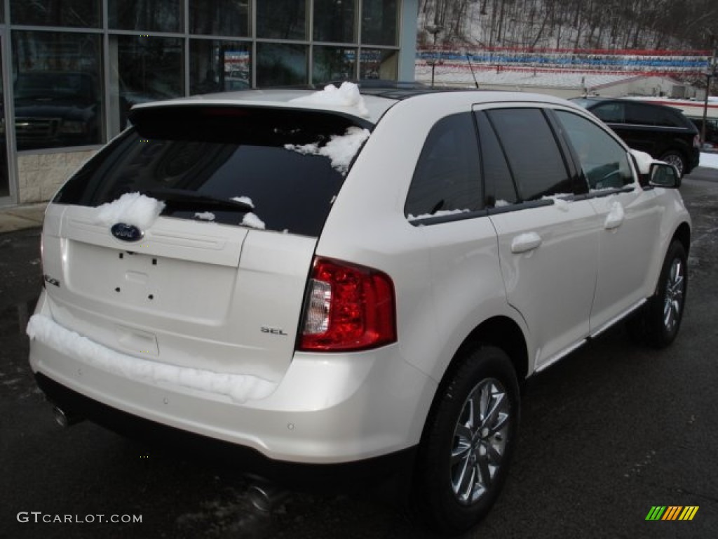 2012 Edge SEL - White Platinum Metallic Tri-Coat / Medium Light Stone photo #8