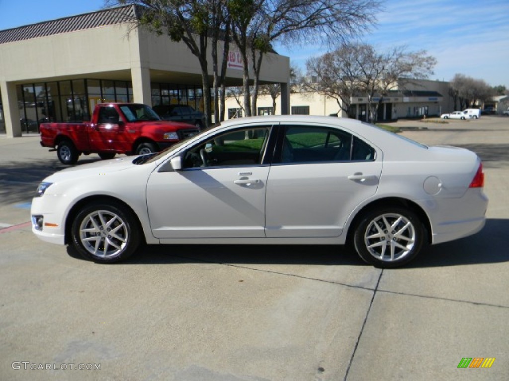 2010 Fusion SEL - White Platinum Tri-coat Metallic / Medium Light Stone photo #5