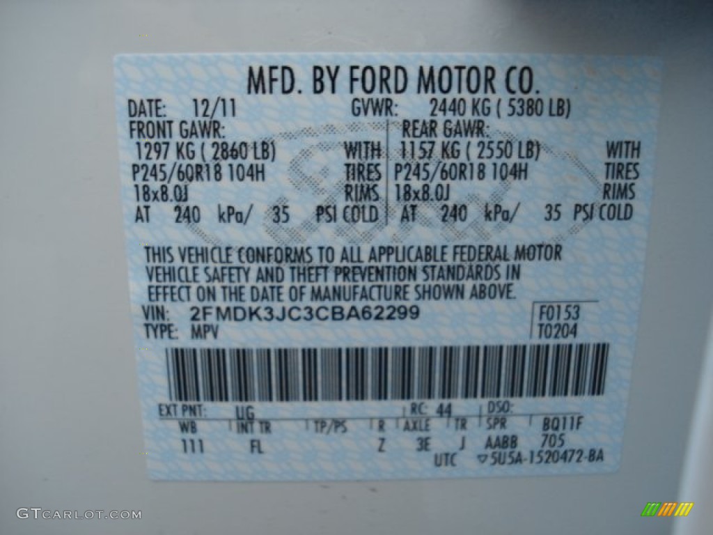 2012 Edge SEL - White Platinum Metallic Tri-Coat / Medium Light Stone photo #18