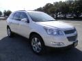 2012 White Diamond Tricoat Chevrolet Traverse LTZ  photo #2