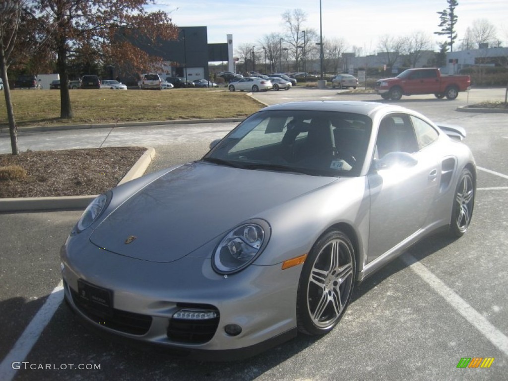 2007 911 Turbo Coupe - GT Silver Metallic / Black photo #1