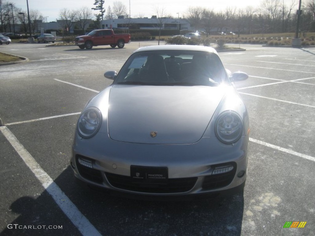 2007 911 Turbo Coupe - GT Silver Metallic / Black photo #2