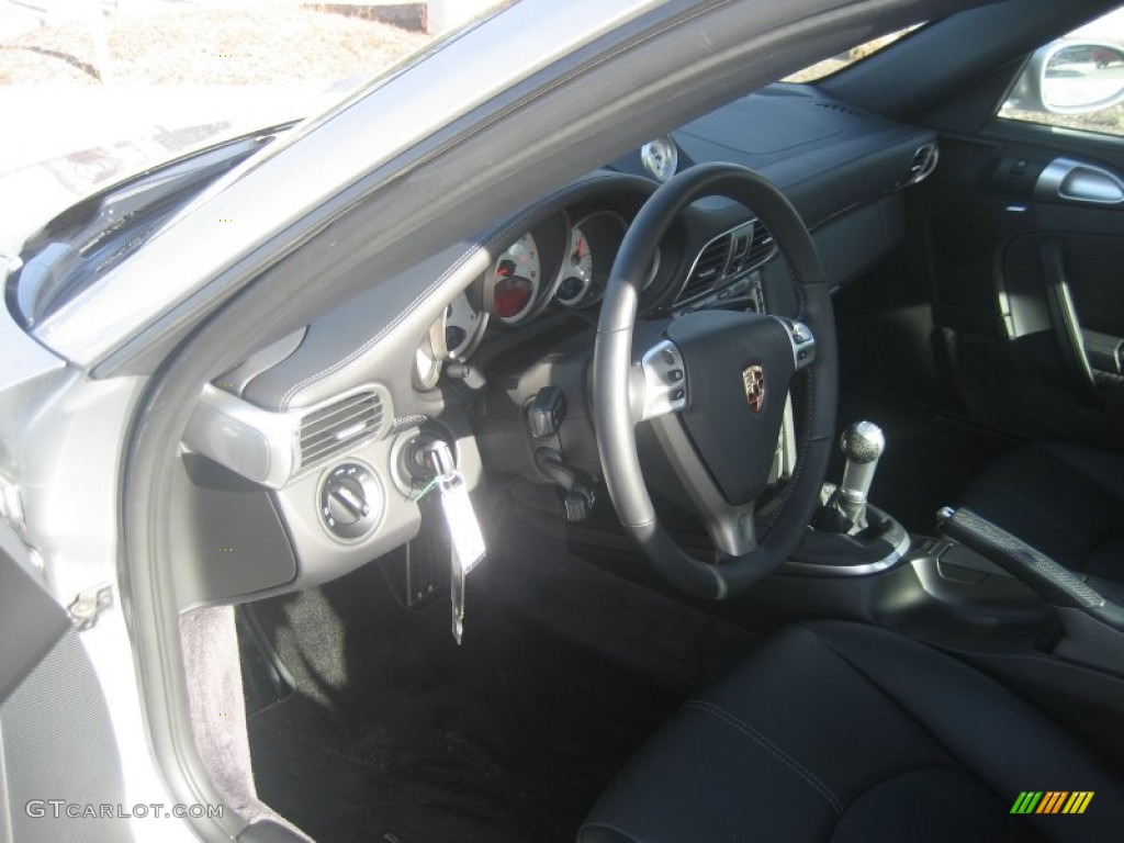 2007 911 Turbo Coupe - GT Silver Metallic / Black photo #15