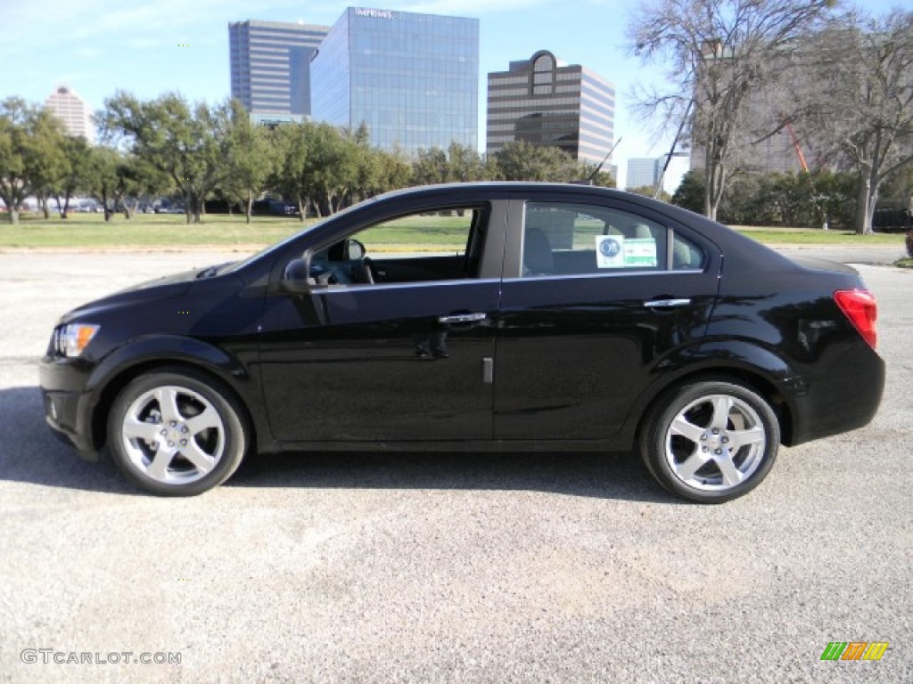 Black 2012 Chevrolet Sonic LTZ Sedan Exterior Photo #59966441