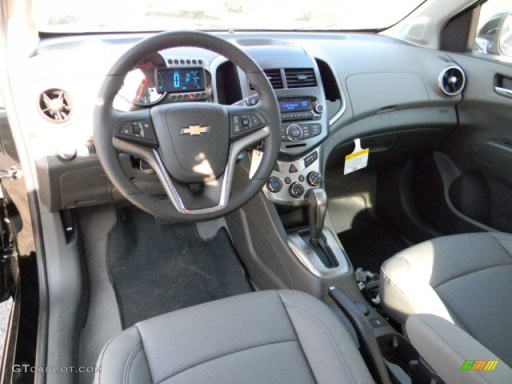 2012 Sonic LTZ Sedan - Black / Dark Pewter/Dark Titanium photo #9