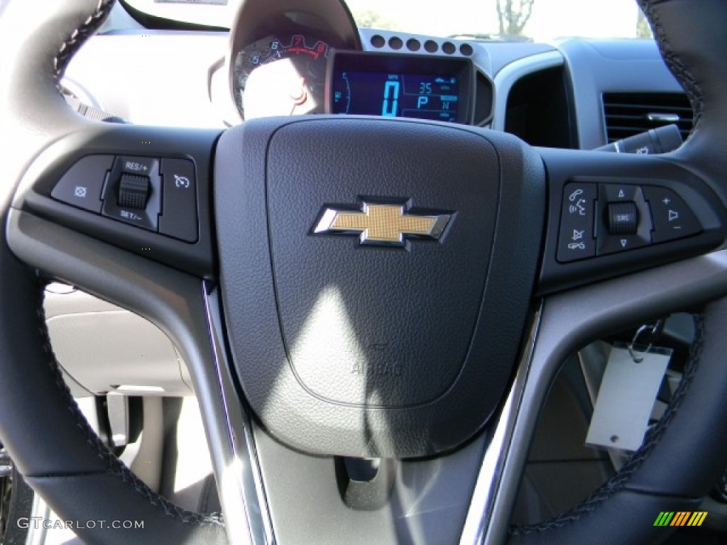 2012 Sonic LTZ Sedan - Black / Dark Pewter/Dark Titanium photo #10