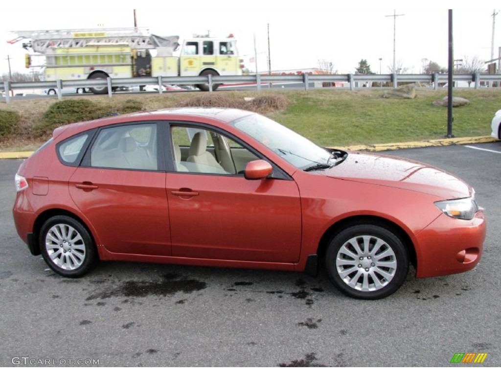 Paprika Red Pearl 2009 Subaru Impreza 2.5i Premium Wagon Exterior Photo #59966642