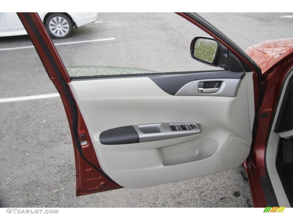 2009 Subaru Impreza 2.5i Premium Wagon Ivory Door Panel Photo #59966735